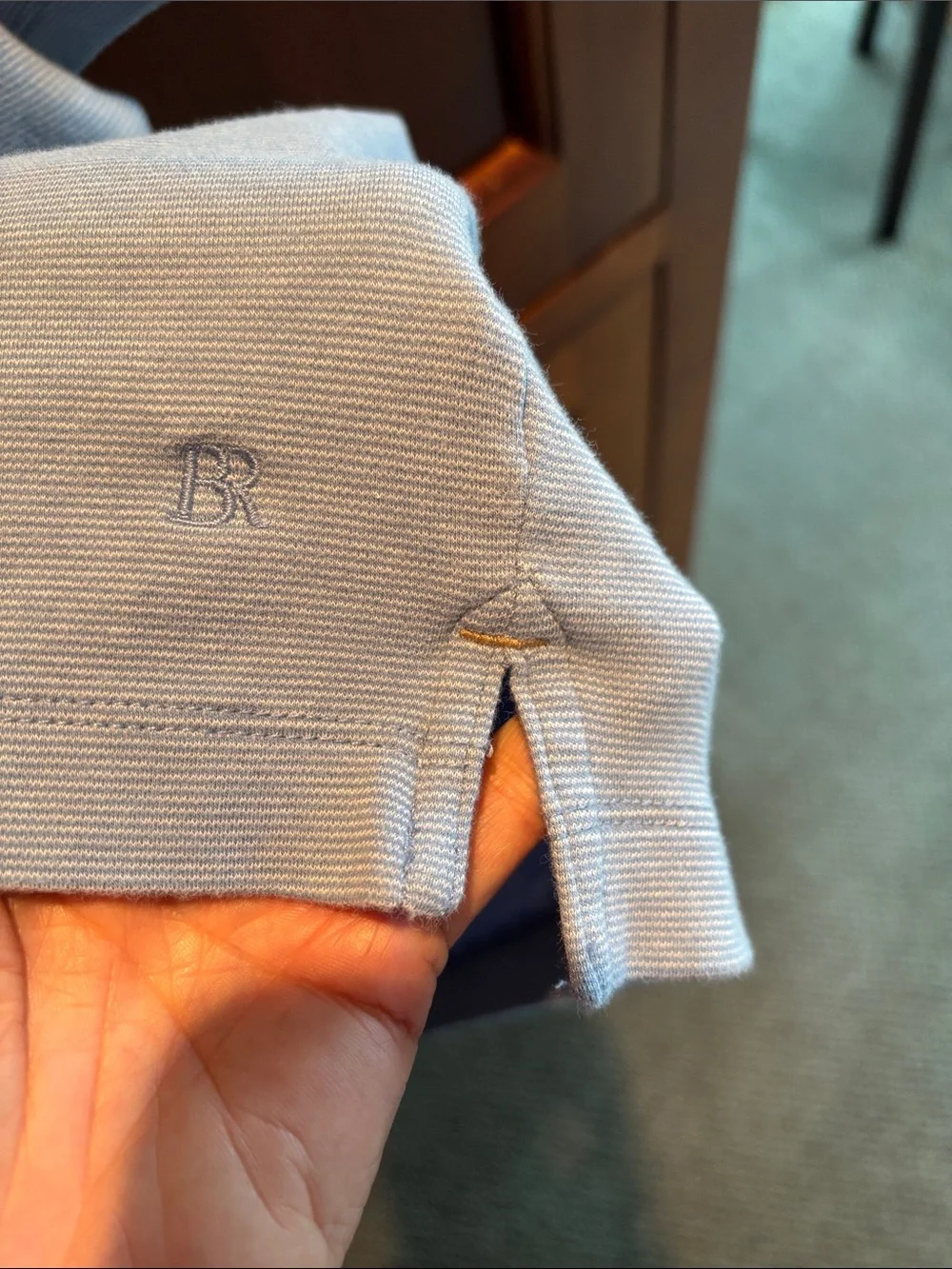Banana Republic Pale Blue Men's Polo Shirt